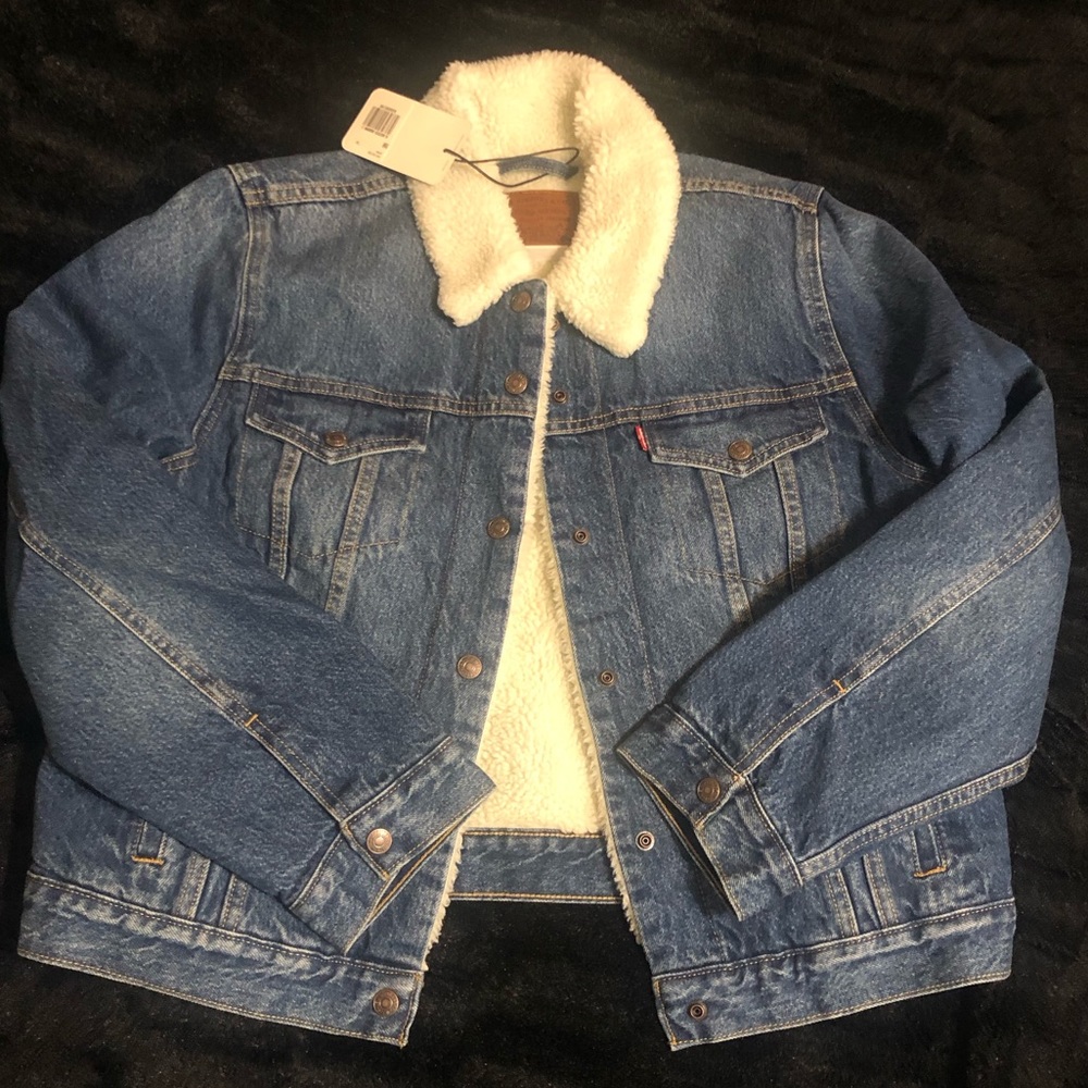 Levi’s Denim Sherpa Waist Coat